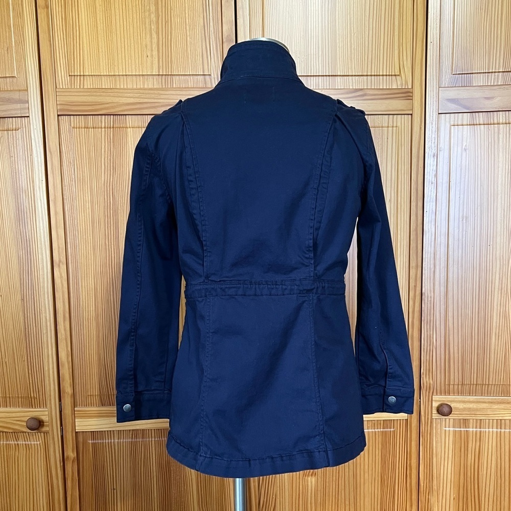 Market & Spruce Small Navy Blue Peacoat Faux Horn Buttons Cotton - Picture 6 of 11